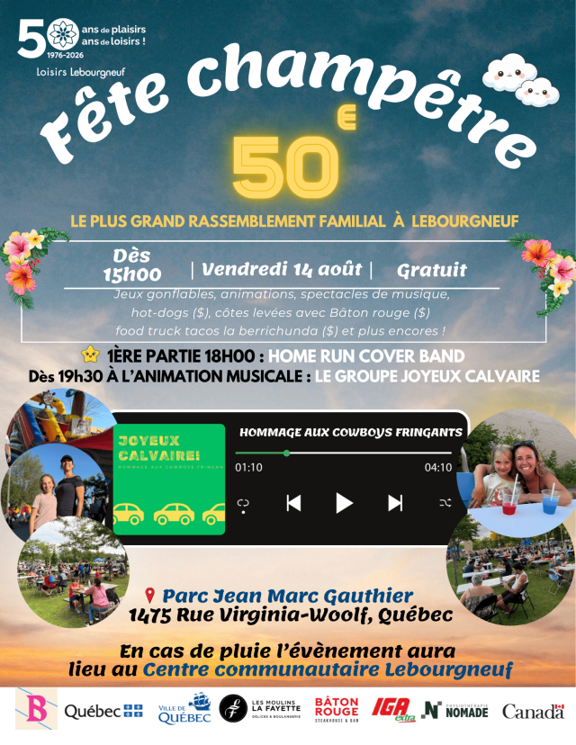 Fête Champêtre: Vendredi 14 août