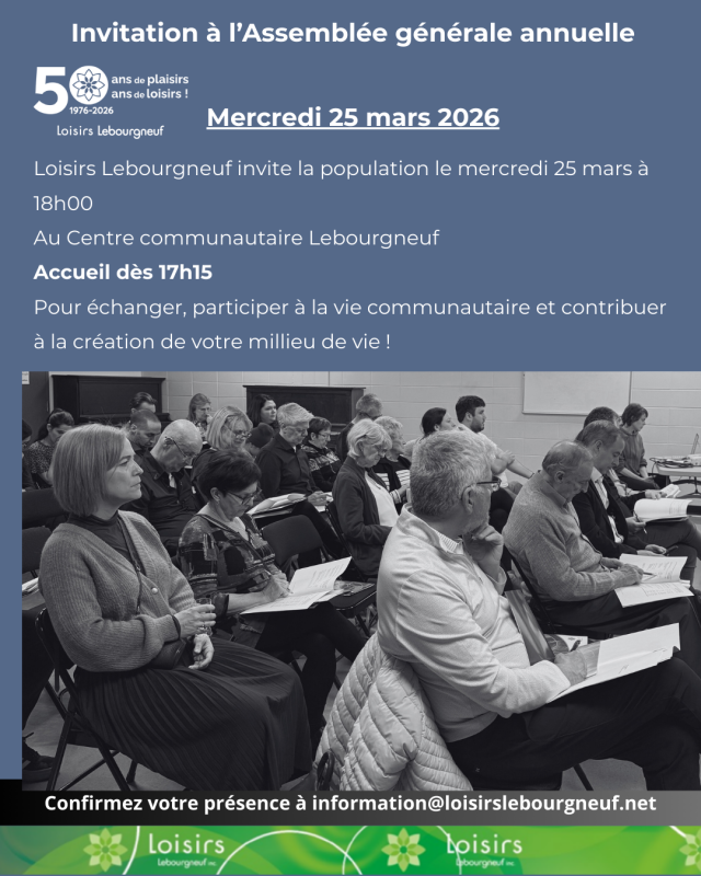 Avis de convocation Assemblée Générale Annuelle 2026